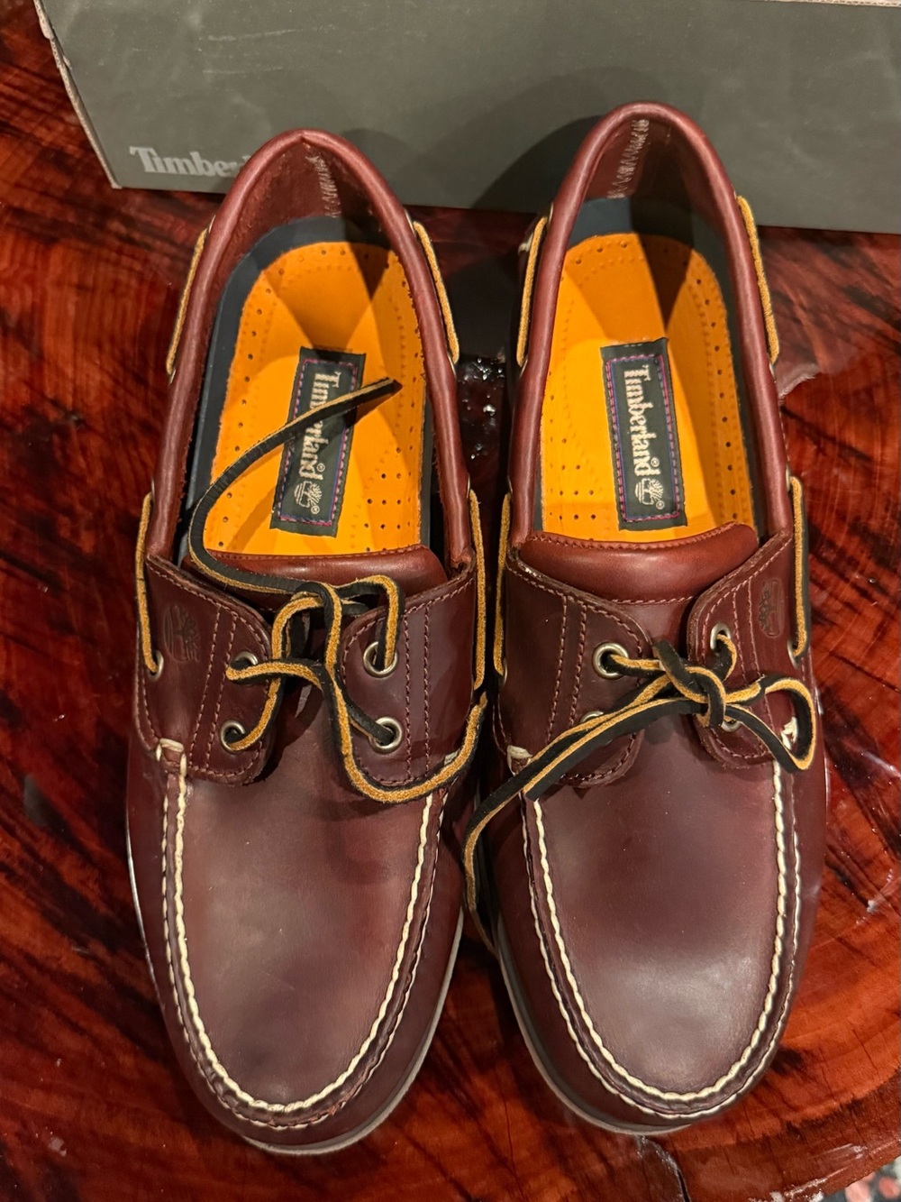 2022-2023 Timberland Men’s Classic Brown Leather Boat Shoes